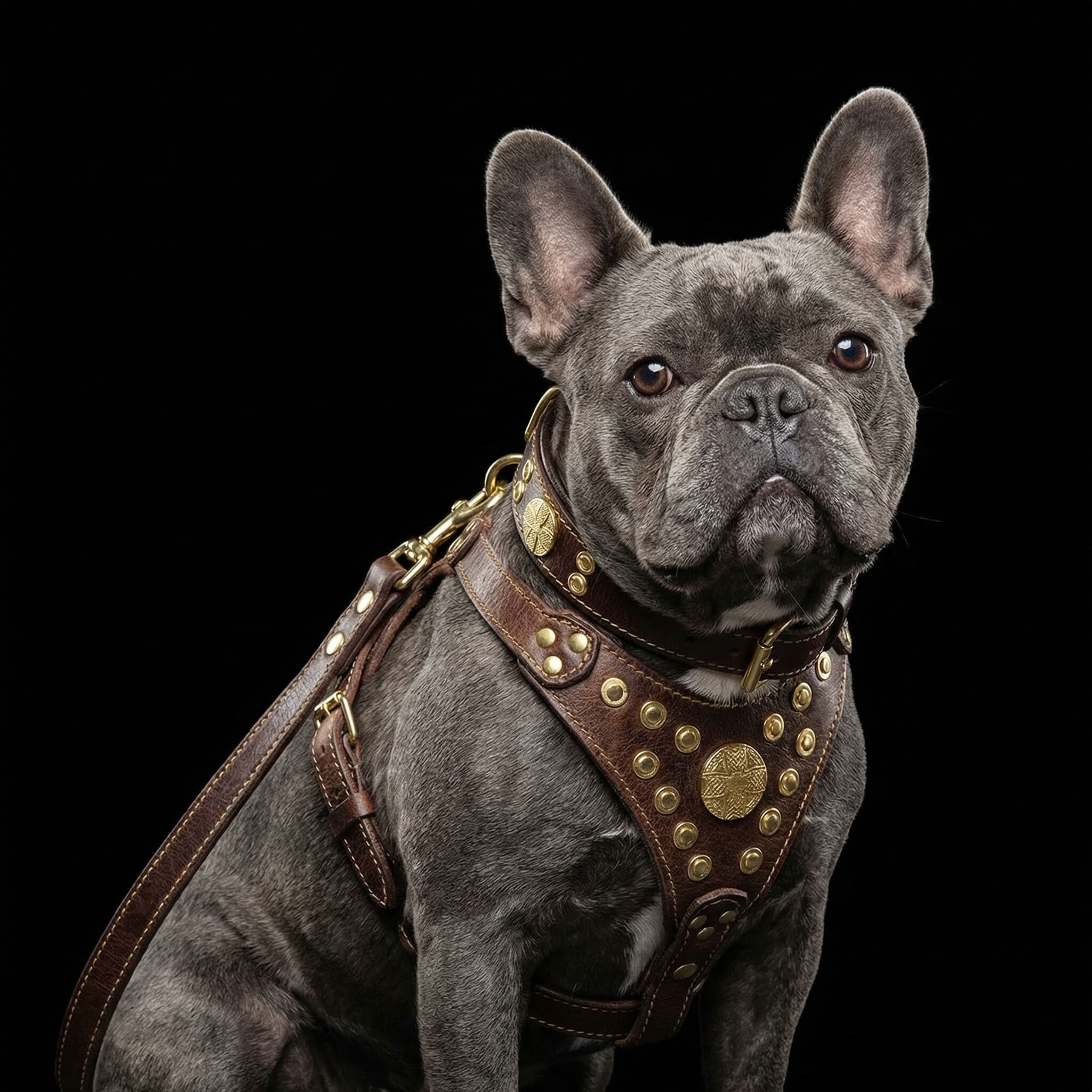 The "Maximus" Brown leash-1